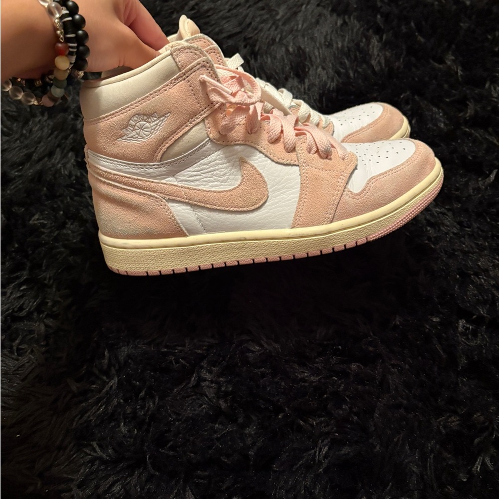 Nike Air Jordan High-Top Sneakers Pink/White